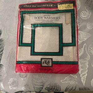 Vintage Abercrombie & Fitch Cream Silk Body Warmers
